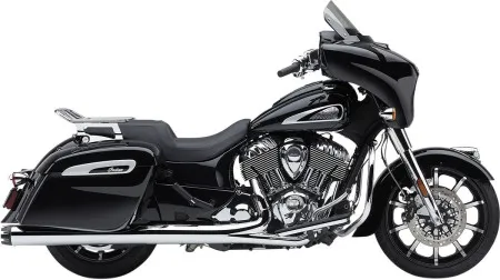 Cobra Dual Cut Neighbour Haters Slip-On Mufflers In Chrome For Indian 2015-2024 Roadmaster, Springfield & Chieftain Models (5206)