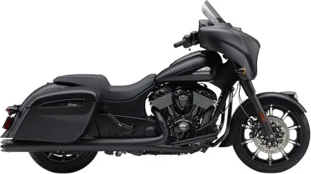 Cobra 4 Inch Neighbour Hater Dual Cut Slip-On Mufflers In Black For Indian 2018-2020 Chieftain Classic 2016-2024 Springfield, 2015-2024 Roadmaster & 2018-2020 Roadmaster Elite Models (5206B)