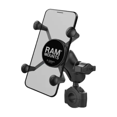 Ram Mounts X-grip Torque Rail Base Phone Mount With Short Socket Arm For Small Phones (RAM-B-408-75-1-A-UN7)