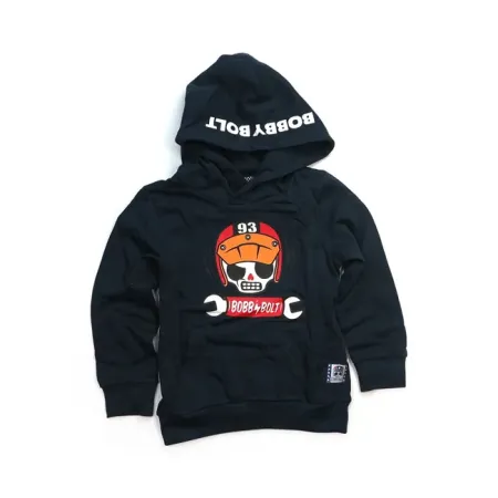 Bobby Bolt Lightning Scram Hoodie Navy - Kids Size 122/128 (ARM791609)