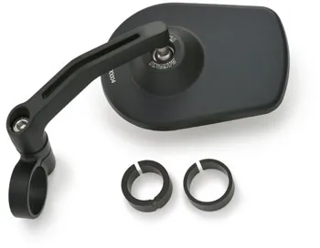 Daytona D-Mirror-5 Aluminium Pan Bar End Mirror In Black (89474)