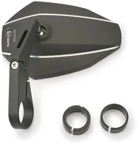 Daytona D-Mirror-7 Aluminium Short Type-K Bar End Mirror In Black (89726)