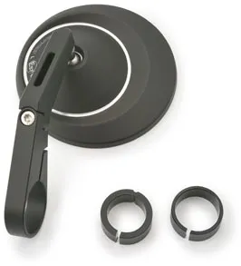 Daytona D-Mirror-8 Aluminium Short Type-R Bar End Mirror In Black (89730)