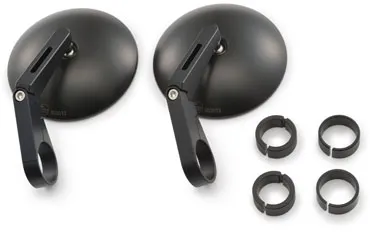 Daytona D-Mirror-9 Aluminium Short Set ABS Bar End Mirrors (Sold As A Pair) (89813)