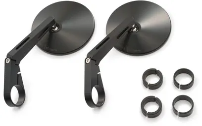 Daytona D-Mirror-10 Aluminium Long ABS Bar End Mirrors In Black (Sold As A Pair) (89817)