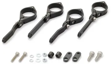 Daytona Adjustable 41mm Aluminium CNC Headlight Bracket Set With Dual-Axis In Black (80727)