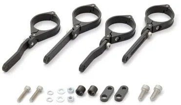 Daytona Adjustable 49mm Aluminium CNC Headlight Bracket Set With Dual-Axis In Black (80728)
