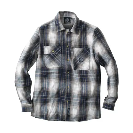 West Coast Choppers Riser Shirt Brown/Blue Size XL (WCCWS151BRXL)