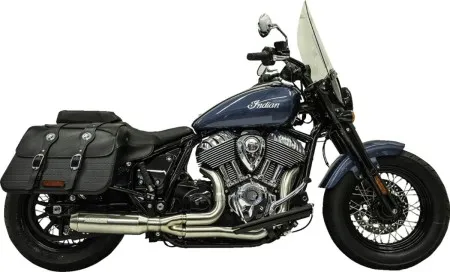 Bassani Road Rage 2 Into 1 Exhaust System In Stainless For Indian 2022-2023 Chief Models (8H12SS)