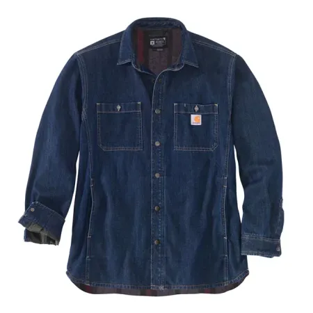 Carhartt Denim Fleece Lined Shirt Glacier Size XL (105605-H84XLREG)