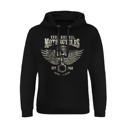 Evel Knievel Motorcycles Epic Hoodie Black Size Medium (KK-37-EK009-H36-15-BK-M)