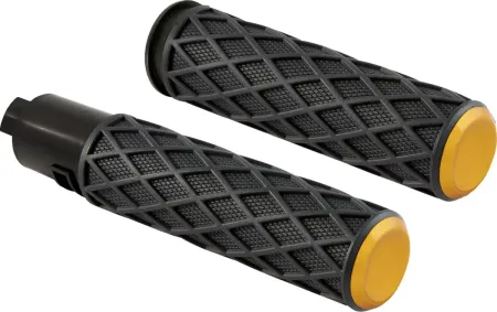 Arlen Ness Diamond Grips In Gold For Harley Davidson 2025 Softail, 2023-2025 Road Glide & Street Glide Models (500-060)
