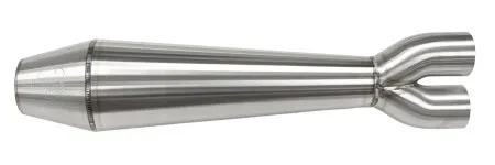 Two Brothers Racing 2-Into-1 Gen II Exhaust In Brushed Stainless Finish For 2025-2026 Indian 101 Scout Models (005-5560199)