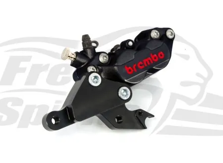 Free Spirits Front 4 Piston Brake Caliper In Black For 2025-2026 Indian Scout 1250 Models (103804K)