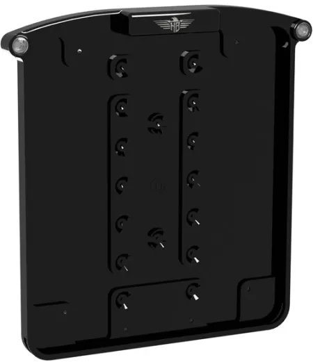 Heinz Bikes All In One Nano License Plate Holder In Black With Indicator, Brake Light & Taillight (Switzerland 180mm x 140mm) (HBKZN-MB-3TS-CH)