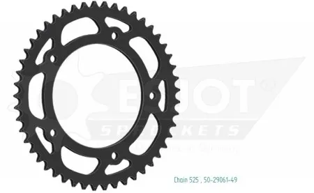 Esjot STANDARD SPROCKET REAR 525 (50-29061-49)